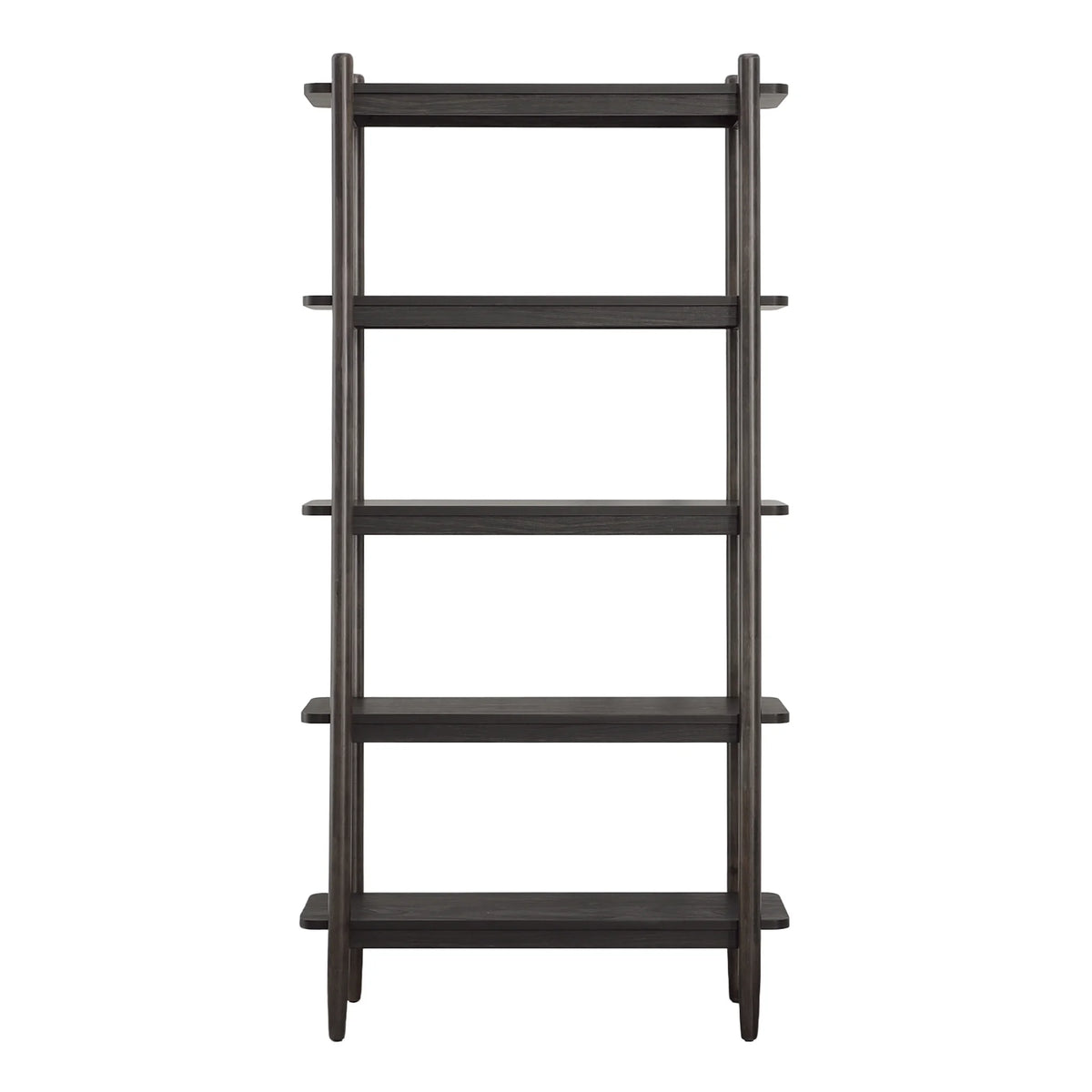 Better Homes & Gardens Springwood 5 Shelf Bookcase with Solid Wood Frame, Light Honey Finish