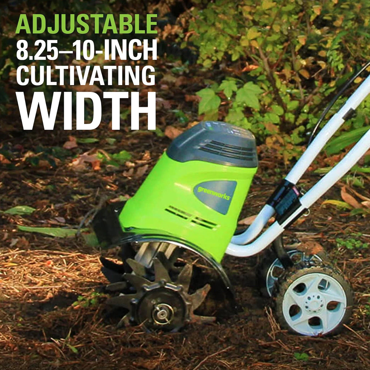 Greenworks 8 Amp 10-inch Corded Electric Cultivator/Tiller, 27072