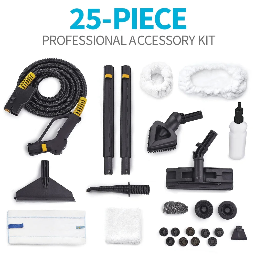 TOSCA�?Steam Cleaner by Dupray,  a Commercial-Grade Cleaner with Enamel-Coated Steel Case and Intuitive Digital Interface. 1600w of Power.
