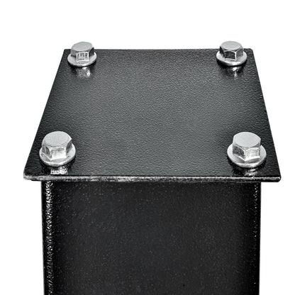 Mail Manager X2 Locking Mailbox Combo Kit with In-Ground Post, Black, 2 Compartment High Security Cluster