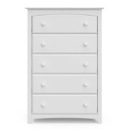 Storkcraft Kenton 5 Drawer Nursery Dresser, Pebble Gray