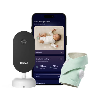 Owlet Dream Duo (3rd Gen) �C FDA-Cleared, All-in-One Smart Baby Monitoring with Sock & 2K HD Cam