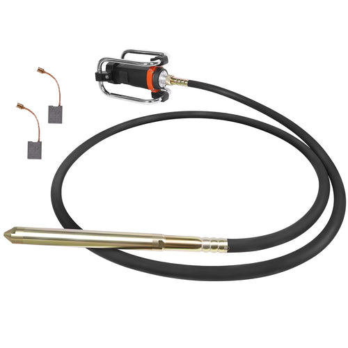 16,000 VPM Concrete Vibrating Tool, Concrete Vibrating Tool Equipped With 14.75FT Steel Vibrating Rod And Stainless Steel Roll Cage, Suitable For Removing Bubbles From Construction Cement