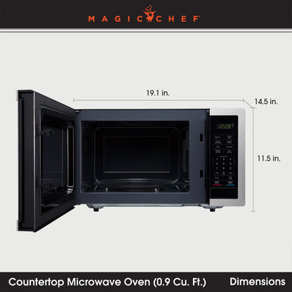 Magic Chef 0.9 cu ft Countertop Microwave Ovens in New Model