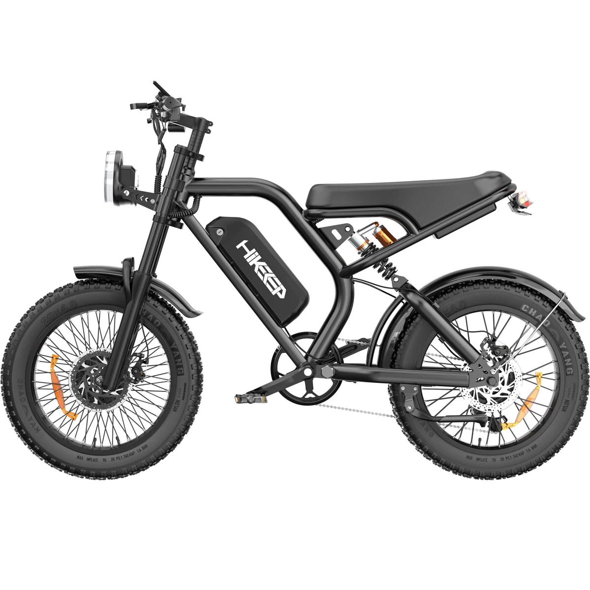 Electric Bike for Adults 20" Fat Tire, Max 32MPH Ebike, 1500W Peak E-Mountain Bike 48V 15Ah UL2849