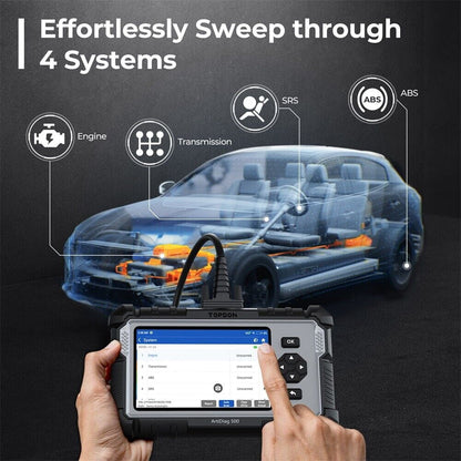 OBD2 Scanner TOPDON ArtiDiag500 Car Diagnostic Scanner Engine ABS SRS Transmission CAN Diagnostic Full OBD2 Test