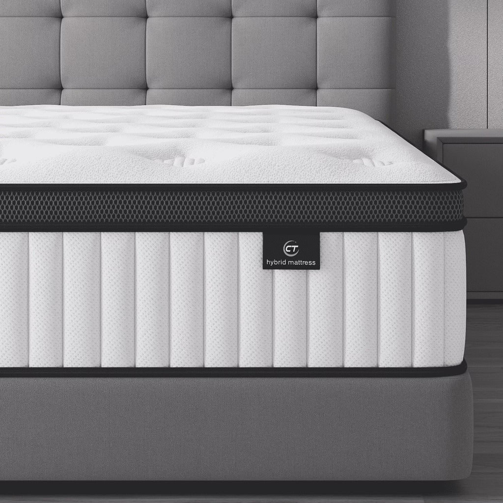 Madevos Full Mattress in a Box, 12 inch Memory Foam individual Pocket Spring Hybrid Mattress - Medium Firm Support with Soft & Breathable