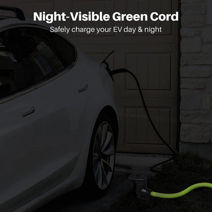 GearIT 125/250-Volt 4-Prong Male to Female 30 Amp Extension Cord for Dryer and Level 2 EV Charger, Green 50 ft.