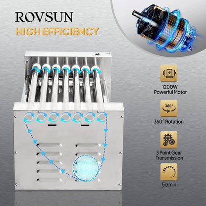 ROVSUN 1050 W 18 Hot Dog Capacity Commercial Hot Dog Roller Grill