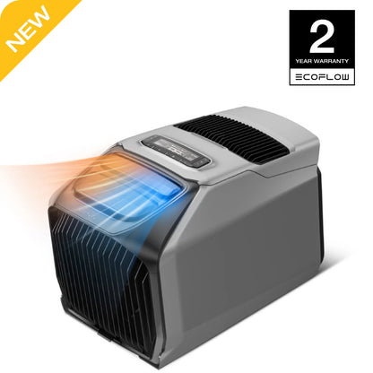 EF EcoFlow WAVE 3 Portable Air Conditioner, 1800W/6100 BTU Cooling and 2000W/6800 BTU Heating, 1000W Fast Charging in 75 mins, 8H Wireless Running, APP Control, for Camping, Vanlife, RVs