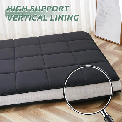 Slsy Futon Mattress 4" Soft and Supportive Twin Mattress Pad with Storage Bag