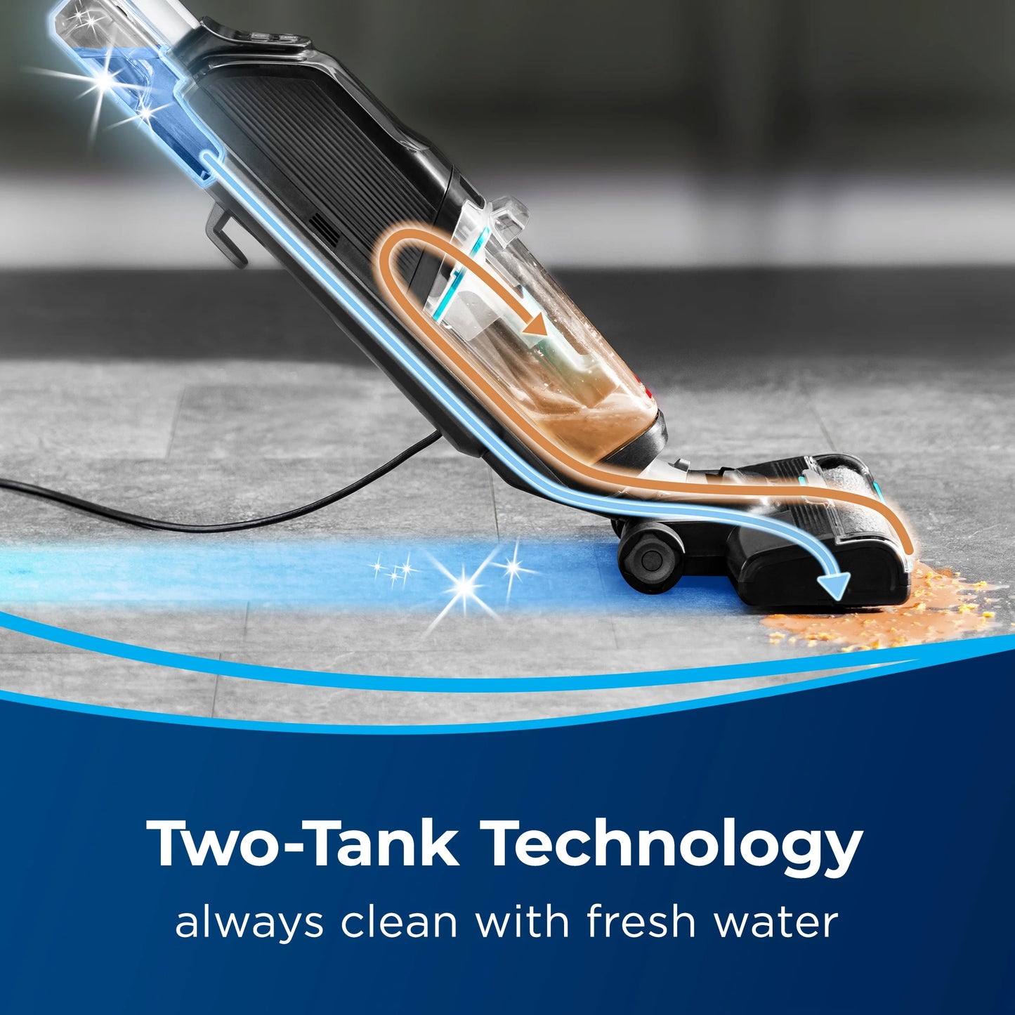 BISSELL CrossWave Hard Floor Expert, Corded, Multi-Surface Hard Floor Cleaner, Wet Dry Vacuum, for Tile, Sealed Wood Floors, and Laminate, Lightweight, Two Tank Technology, Self Cleaning Cycle, 3831