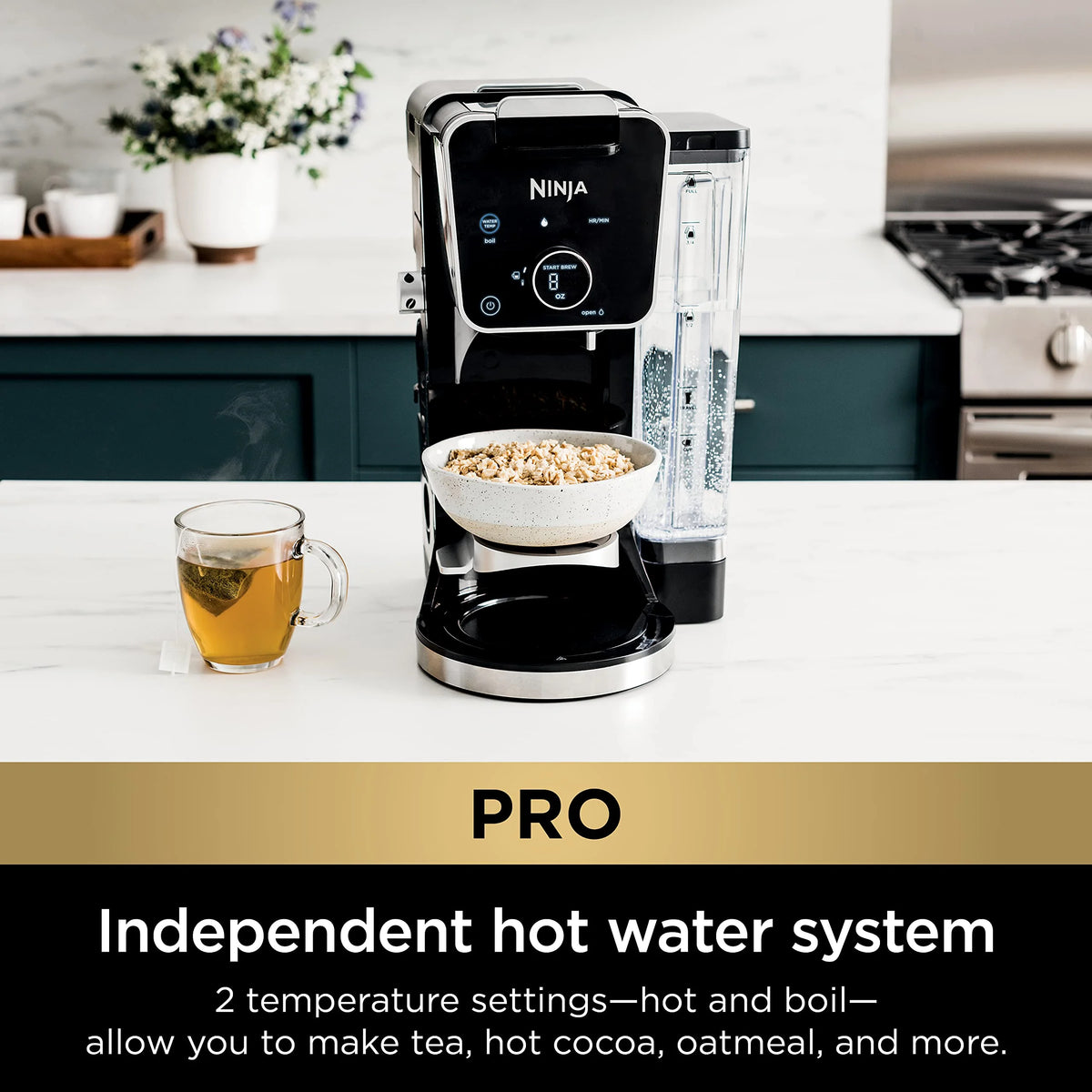 Ninja Drip Coffee Maker With K Cup Combo, DualBrew Pro Specialty Coffee System, Coffee Machine Compatible with K-Cup Pods, 12 Cup Single Serve Coffee Makers with Paper Filter, CFP301 Frother? F
