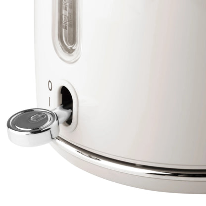 Haden Heritage 1500 1.7 Electric Kettle, Matte Black Finish with Copper Accents