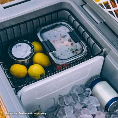 RTIC 52 QT Ultra-Light Wheeled Hard-Sided Ice Chest Cooler, Fits 78 Cans, Beach
