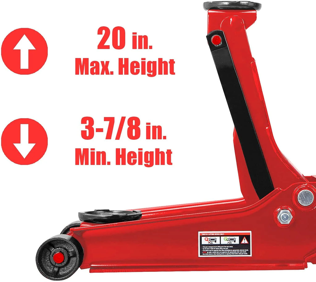 Torin BIG RED 4 Ton Hydraulic Low Profile Floor Jack,DMT84007R
