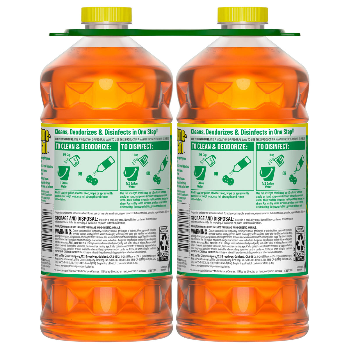Pine-Sol Multi-Surface Cleaner, Original, 60 fl oz, 2-count