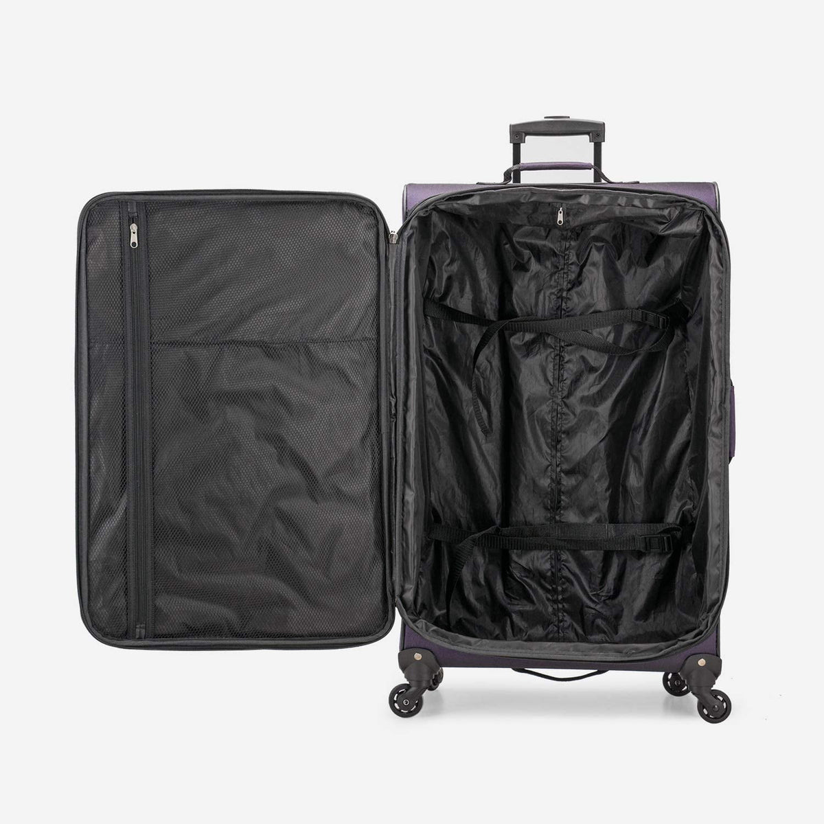 U.S. Traveler Aviron Bay Expandable Softside Luggage with Spinner Wheels, Navy, 31" Checked Large