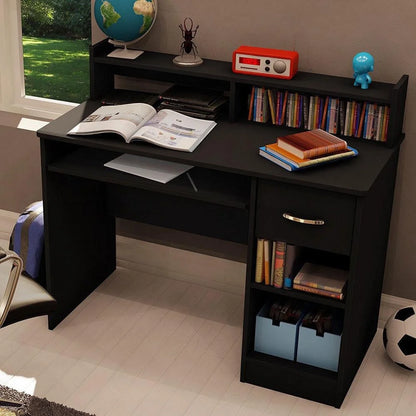 Ktaxon Computer Desk Home Office Workstation Laptop Table Drawer Shelf Furniture White