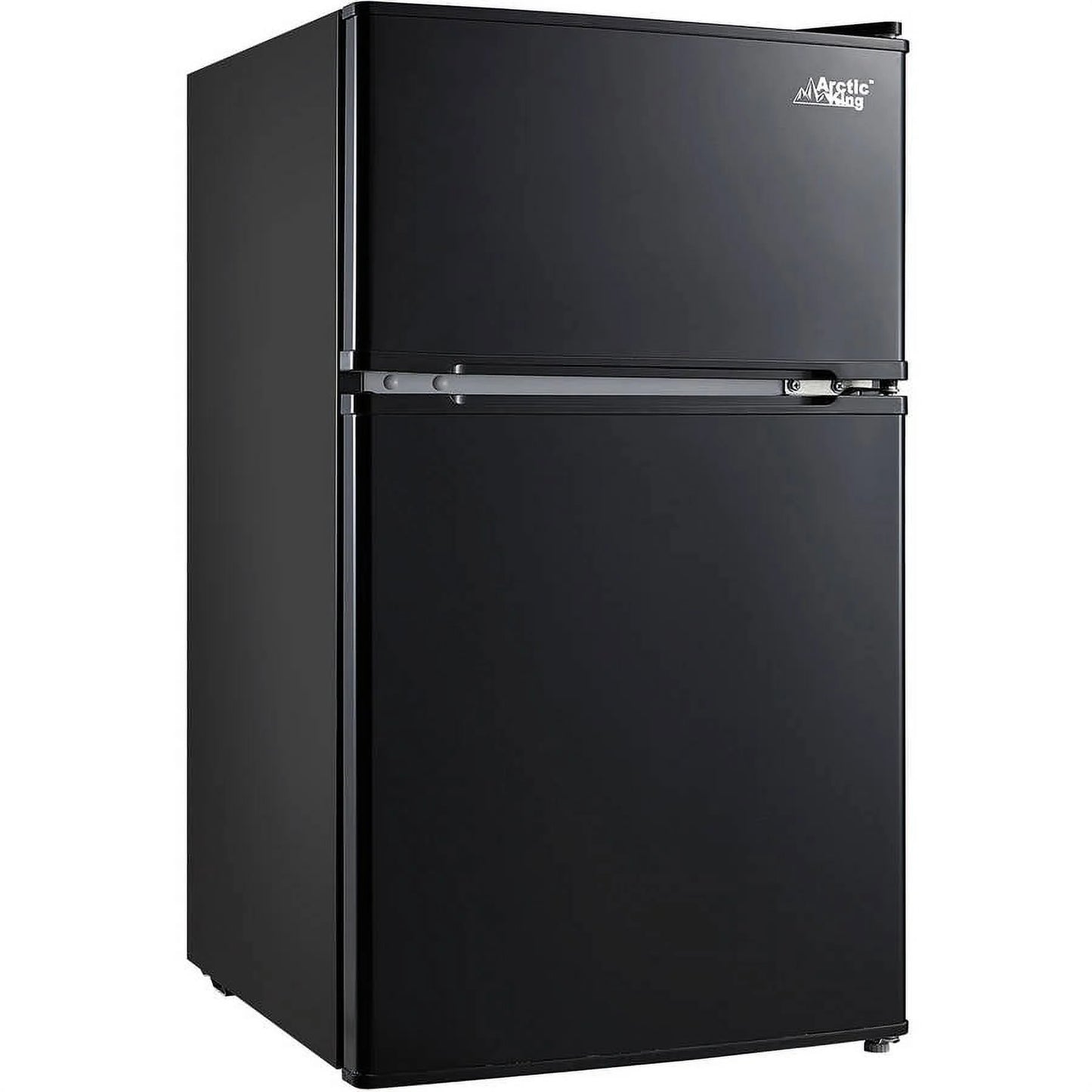 Arctic King 3.2 Cu ft Two Door Mini Fridge with Freezer, Stainless Steel, E-Star