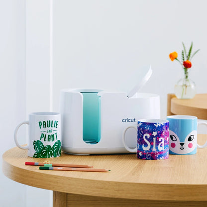 Cricut Mug Heat Press for Sublimation Mug Projects- Buffalo Check and more Infusible Ink, Transfer Sheets, Mug Blanks Bundle