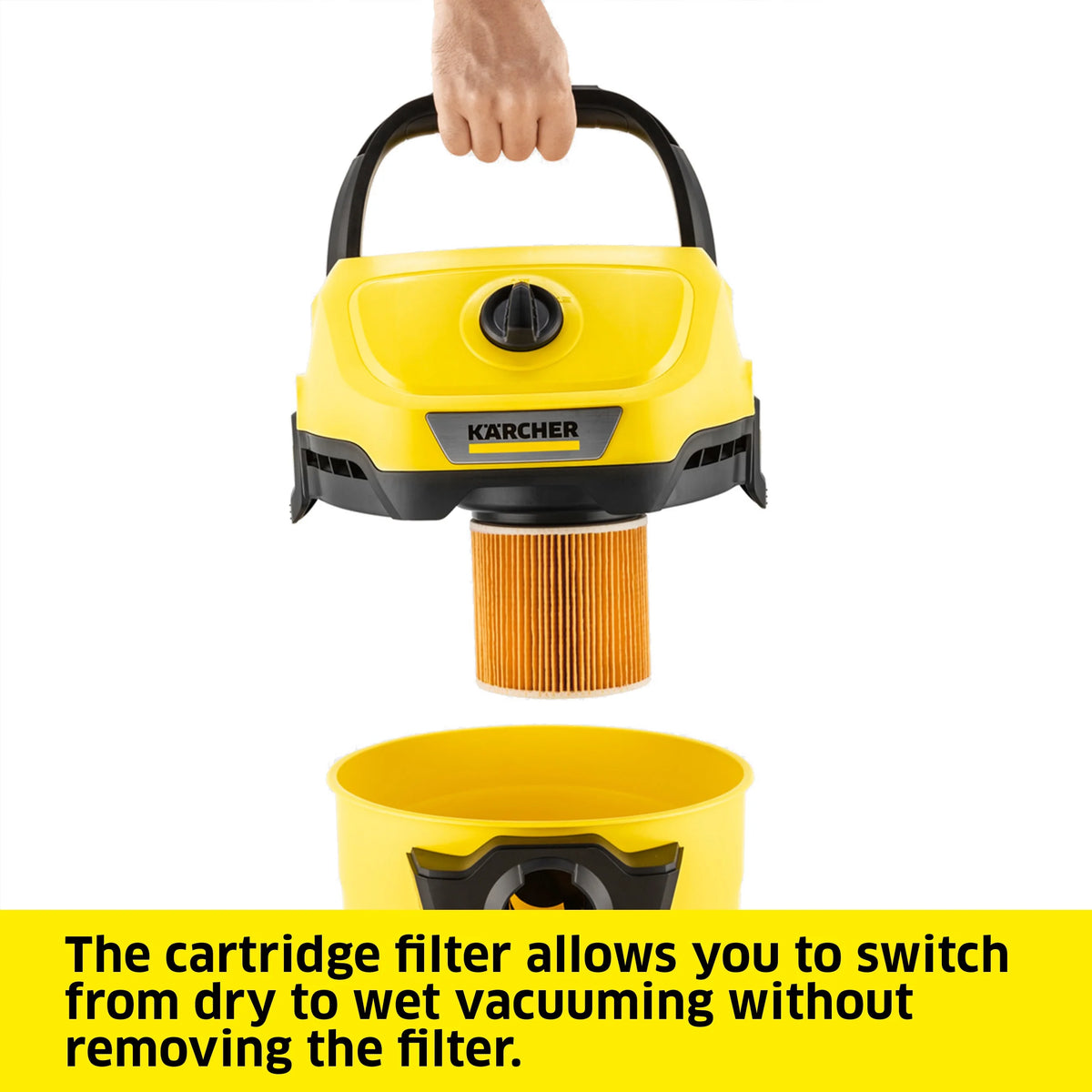 Karcher Shop Vacuum, WD3, Wet and Dry Vac, Multi-Purpose - 4.5 Gallon
