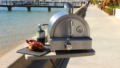 Mont Alpi MAPZ Table Top Gas Stainless Steel Large Portable Pizza Oven Cooker