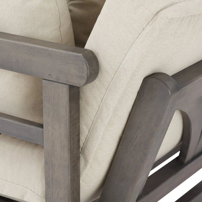 Better Homes & Gardens Delahey Folding Wood Outdoor Sofa - Gray
