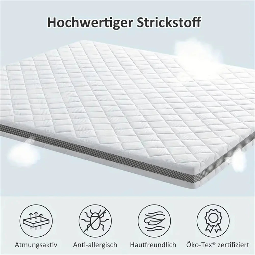 Extra Firm Mattress Topper 3 Inch, Pain Relieving Foam Bed Topper for Extra Support, High-Density Foam Mattress Pad with Removable Cover, No Smell, CertiPUR-US Certified