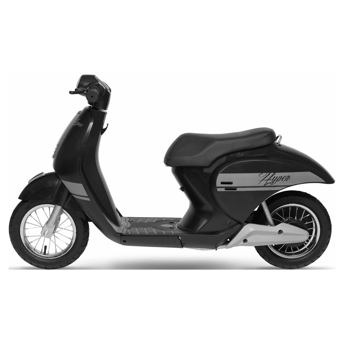 24V Hyper Toys Retro Electric Scooter, Easy Twist Throttle, Blue, Ages 13+, Including Teens, Tweens