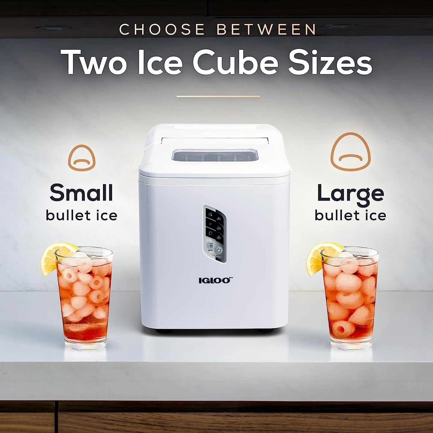 Igloo Automatic Ice Machine Self Cleaning Countertop Ice Maker for Water Bottle & Drinks, Aqua