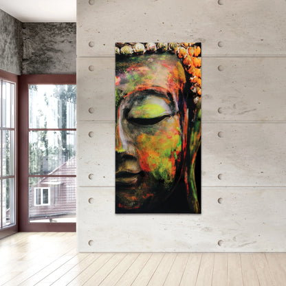 Empire Art Direct Blue Splash Frameless Free Floating Tempered Glass Panel Graphic Wall Art, 72" x 36", Ready to Hang