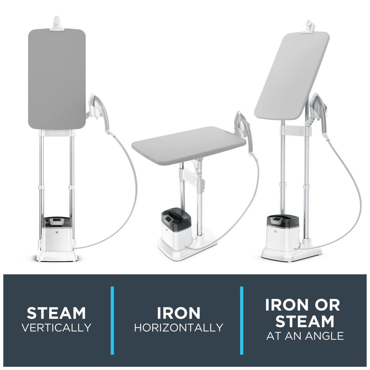 Rowenta IXEO Full Size Steamer for Clothes with Ironing Board, Garment Steamer, 65 Inch, 1500 Watts, Portable, QR1410