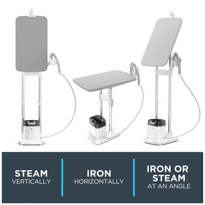 Rowenta IXEO Full Size Steamer for Clothes with Ironing Board, Garment Steamer, 65 Inch, 1500 Watts, Portable, QR1410