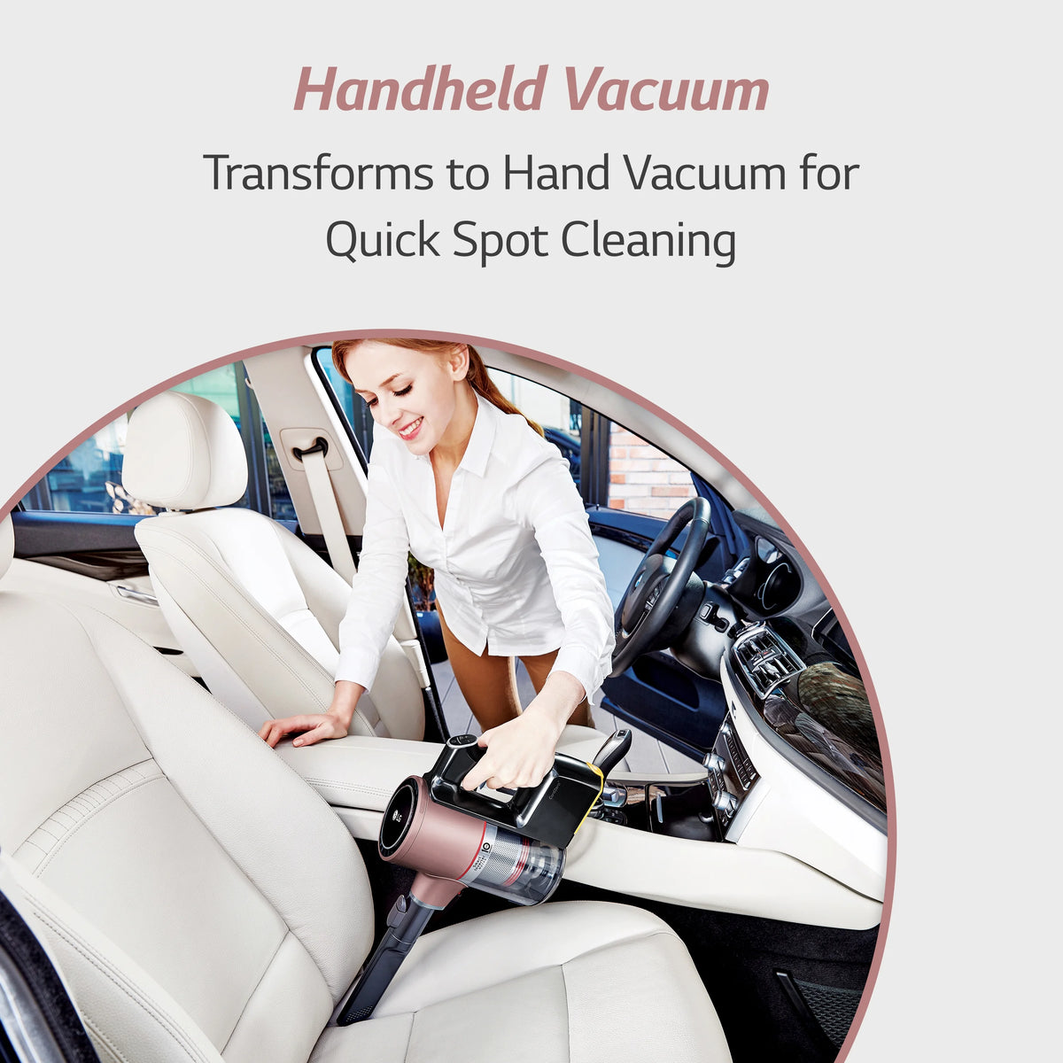 LG Cord Zero A9 Cordless Stick Vacuum - A912PM, Lightweight, Powerful Suction, Pet Hair, Hard Floor, Carpet, HEPA Filter, Self-Cleaning Brushroll, LED Headlights, Rechargeable, Multi-Surface