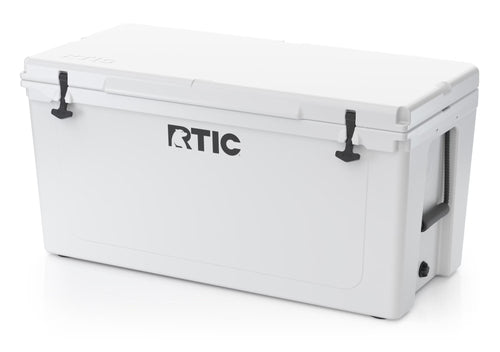 RTIC 145 QT Ultra-Tough Rotomolded Hard-Sided Ice Chest Cooler, White, Fits 195 Cans