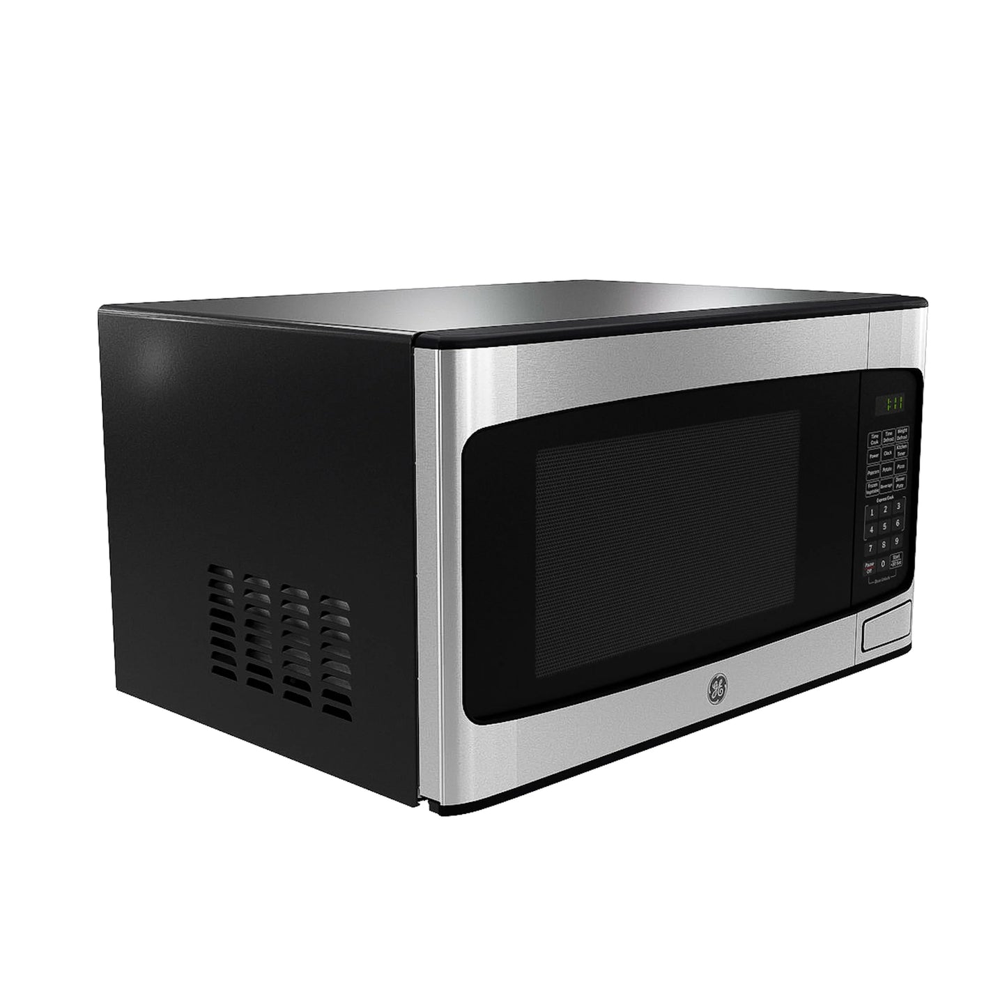 GE 1.1 Cu Ft Countertop Microwave Oven, 950W, Stainless Steel, One-Touch Cooking, Turntable, Auto Defrost, Child Lock, Model GCST11N1WSS