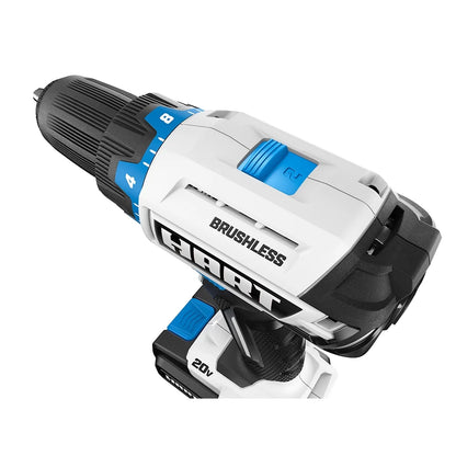 HART 20 Volts 4-Tool Brushless Combo Kit, (1) 2.0Ah and (1) 4.0Ah Lithium-Ion Battery