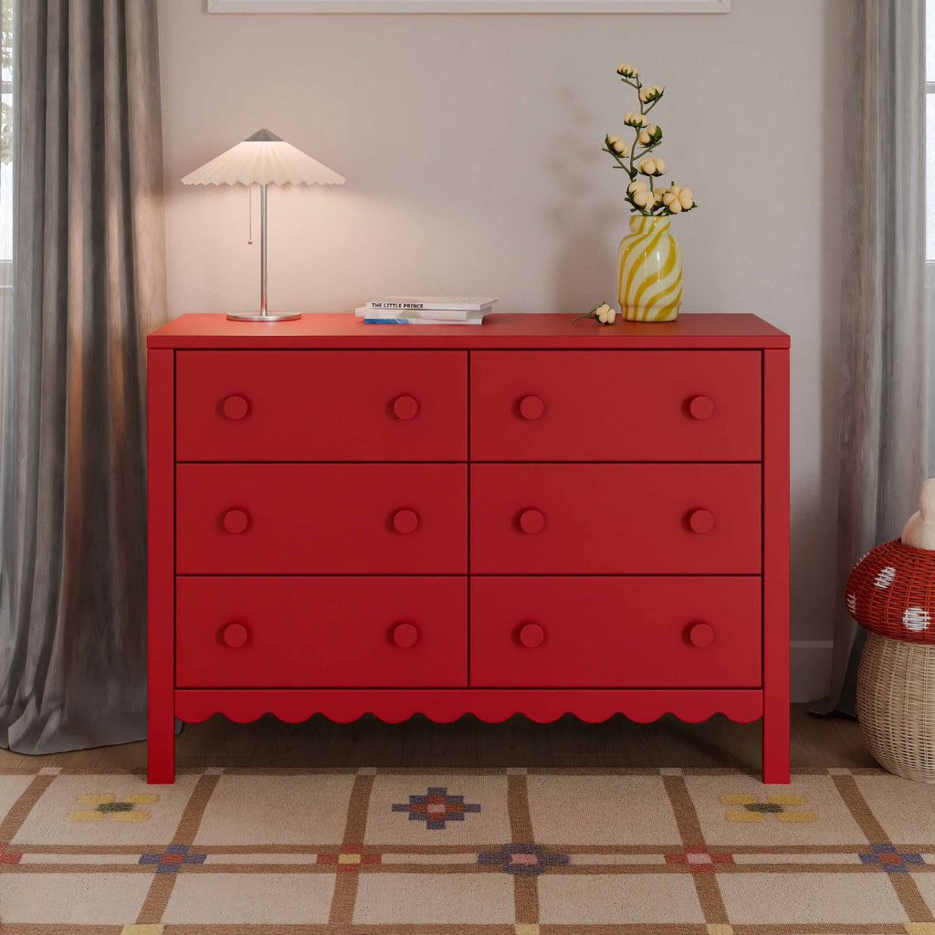 daVinci Sammy Scallop 6-Drawer Dresser in Light Sage