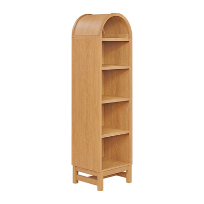 Better Homes & Gardens Juliet Narrow Arch Bookcase, Rich Black and Light Honey
