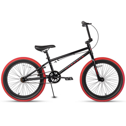 cubsala 20 in Freestyle BMX Kids Bike for Age 6-14 Years Old Boys Girls , Black & Green