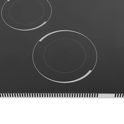 110V Modern Black Electric Cooktop Electric Stovetop 5 Burners Electric Cooktop for Homes, Restaurants