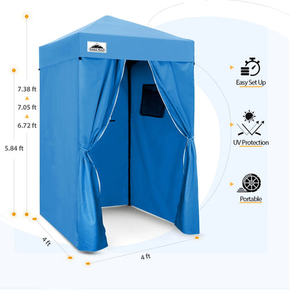 EAGLE PEAK Flex Ultra Compact 4 ft x 4 ft Pop-up Changing Room Canopy, Portable Privacy Cabana