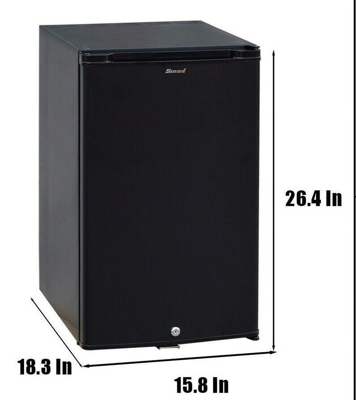 Smad Mini RV Fridge 12V 110V Refrigerator Semi Truck Freightliner Cascadia 2.1 Cu ft Reversible Door