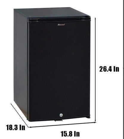 Smad Mini RV Fridge 12V 110V Refrigerator Semi Truck Freightliner Cascadia 2.1 Cu ft Reversible Door