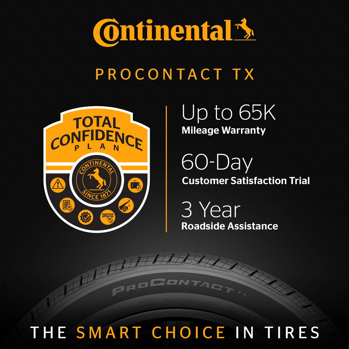 Continental ProContact TX All Season 245/45R19 98H Passenger Tire