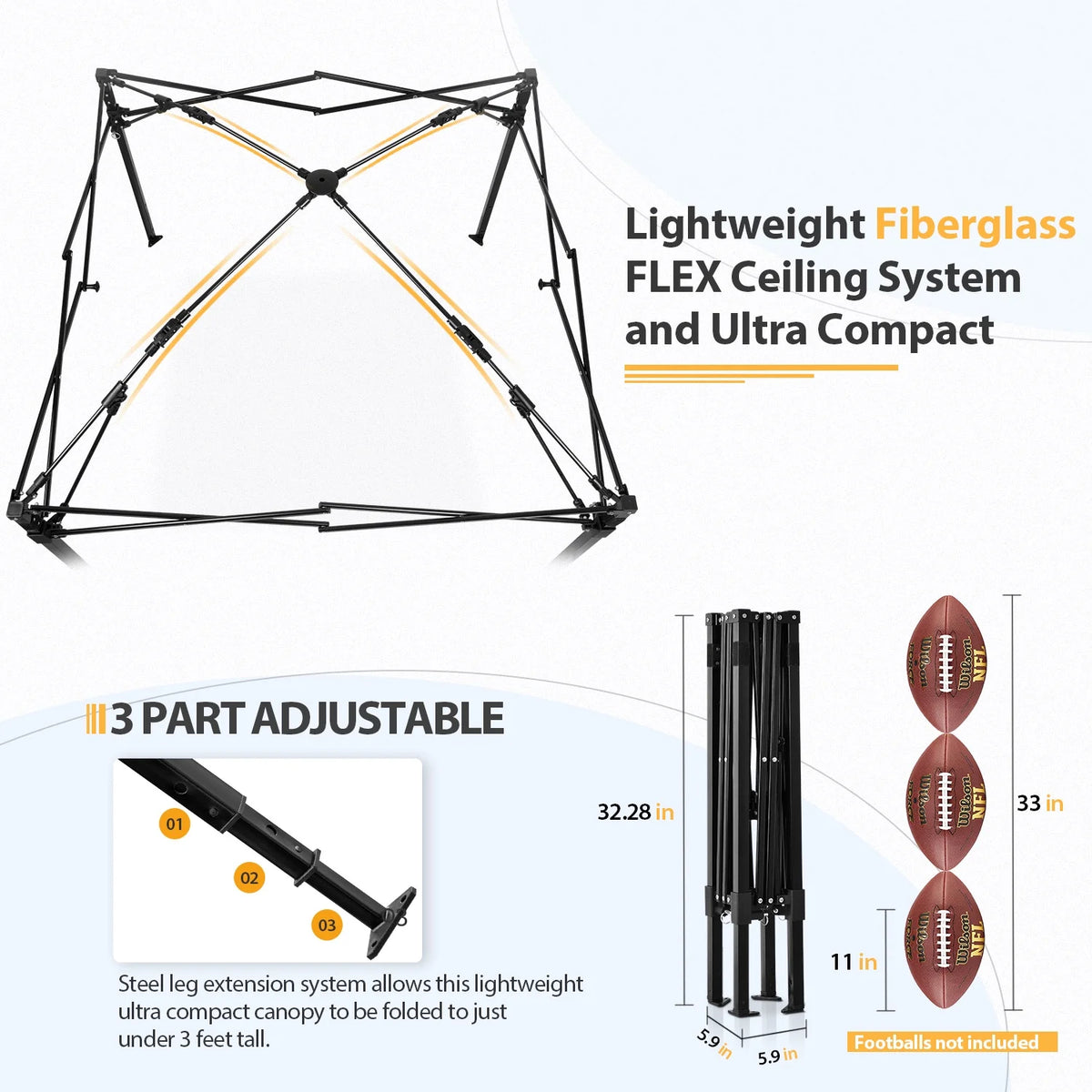 EAGLE PEAK Flex Ultra Compact 4 ft x 4 ft Pop-up Changing Room Canopy, Portable Privacy Cabana