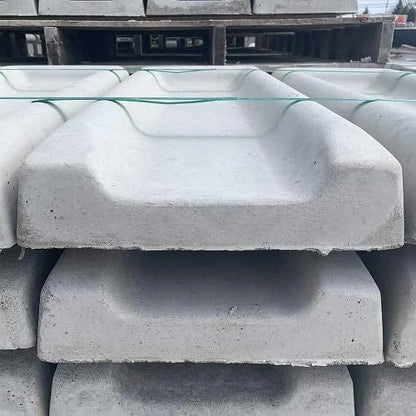 NuCast Precast Concrete Splash Block for Water and Rain Drainage from Home, Gutter, Downspout 3" high x 11" wide x 30" long Solid Concrete
