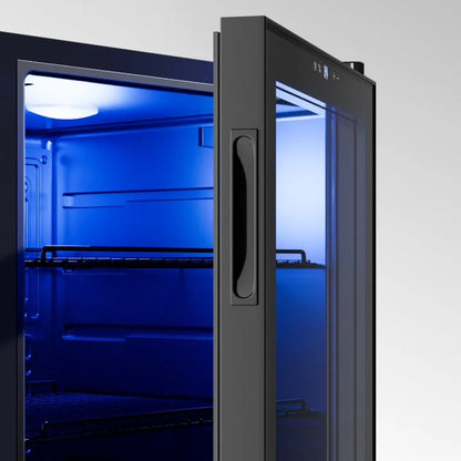 Yeego Beverage Refrigerator Cooler, Freestanding Beverage Fridge with Glass Door,95 Cans