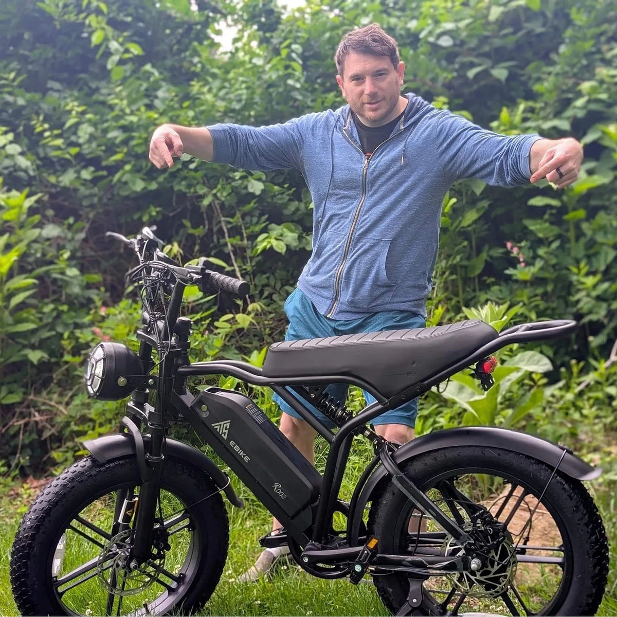 Electric Bike for Adults, 750W Peak 1500W Motor, 20"x4" Fat Tire E Bicycle, Hydraulic Disc Brakes, E Mountain Bike, 48V/15AH UL2849, App Control